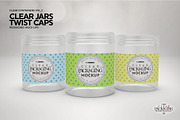 Clear Food Jars Packaging Mockup, a Cups & Container Mockup by INCDesign (Thumbnail 5 of 7)