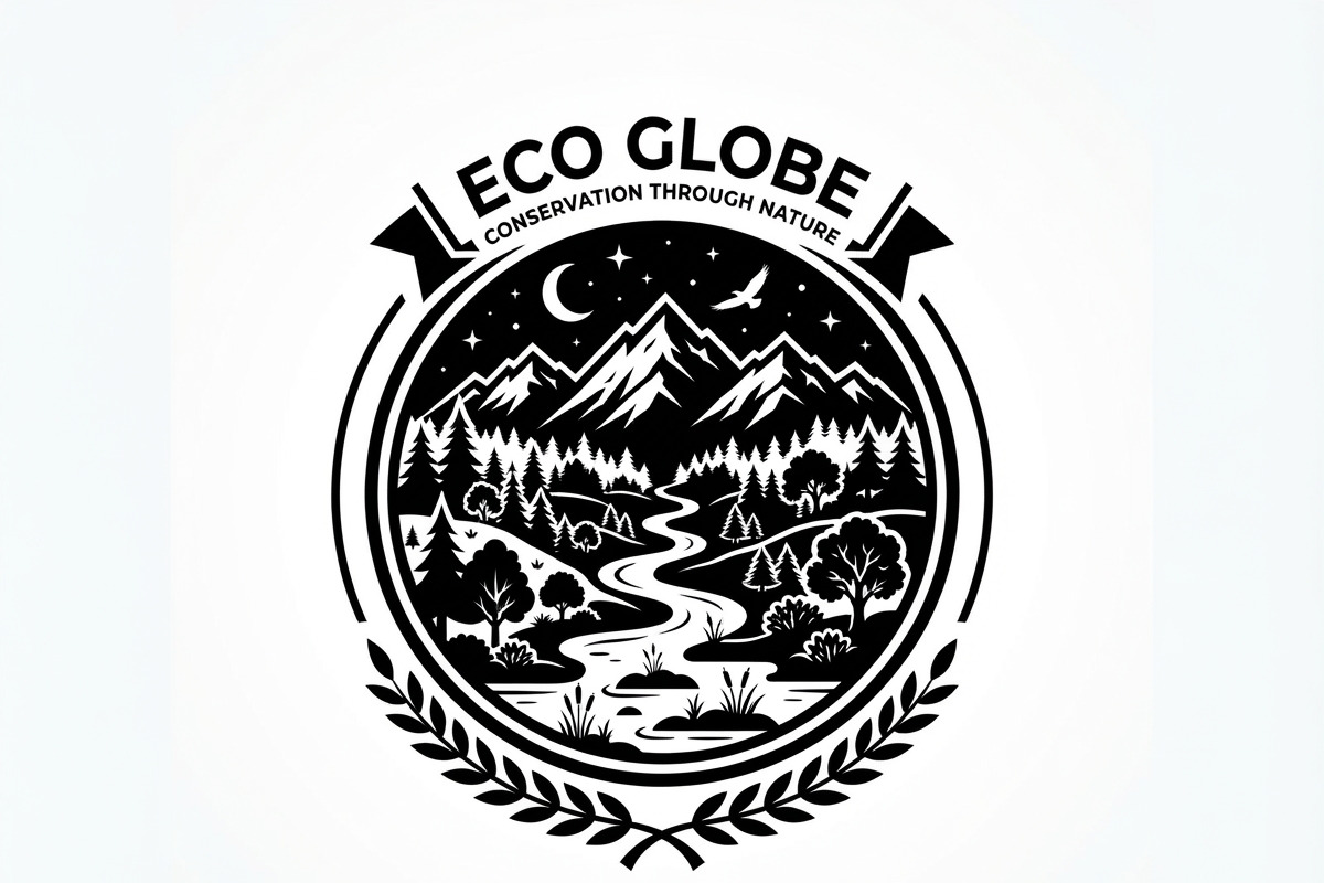 60 Eco Globe Landscape Silhouette, a Technology Illustration by Amazin_art (Photo 5 of 44)