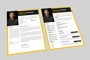 Ronald Graphic Resume Designer