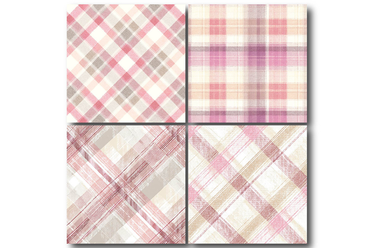 Baby Girl Plaid Pattern Design, a Texture Illustration by DreamPrint404 (Photo 3 of 4)