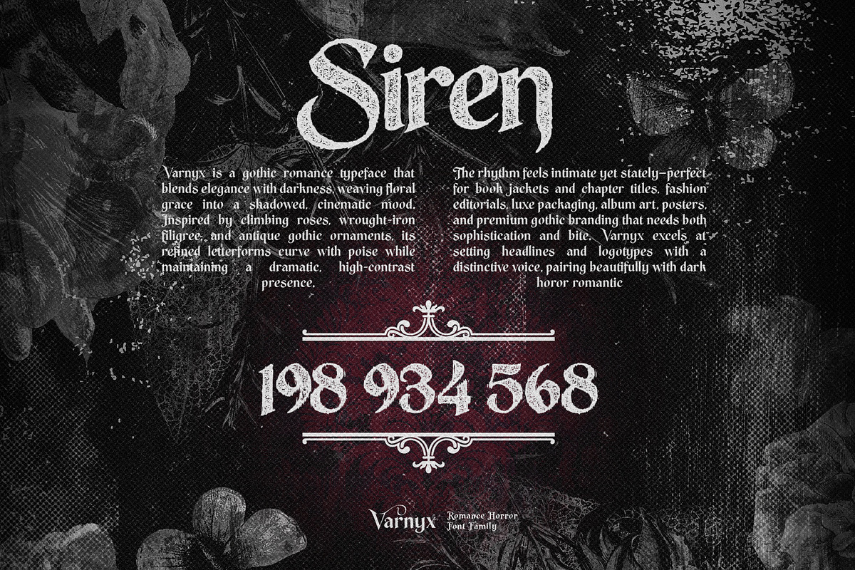 Varnyx - Romance Horror Font Family, a Blackletter Font by Inviline.co (Photo 14 of 15)