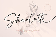 Sharlotte - Chic Calligraphy, a Script Font by MJB Letters (Thumbnail 1 of 10)