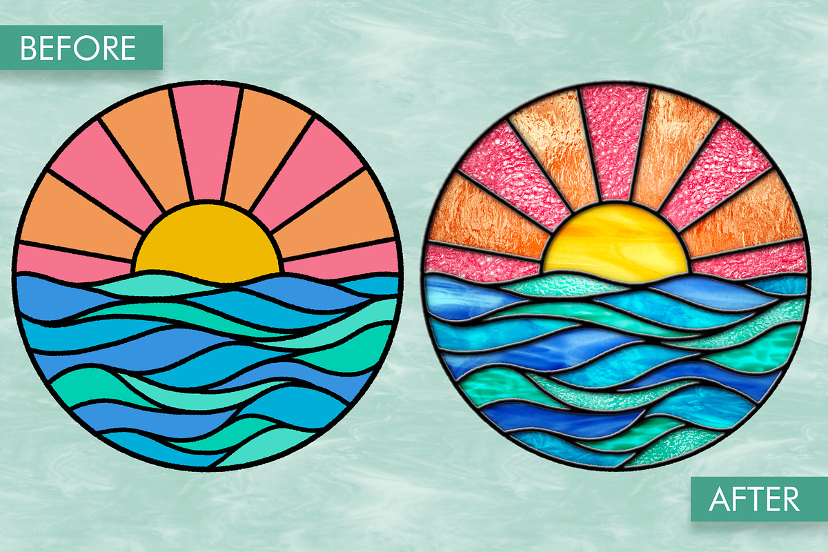 Stained Glass Texture Brushes, a Brush Add-On by The Creative Bix (Photo 12 of 12)
