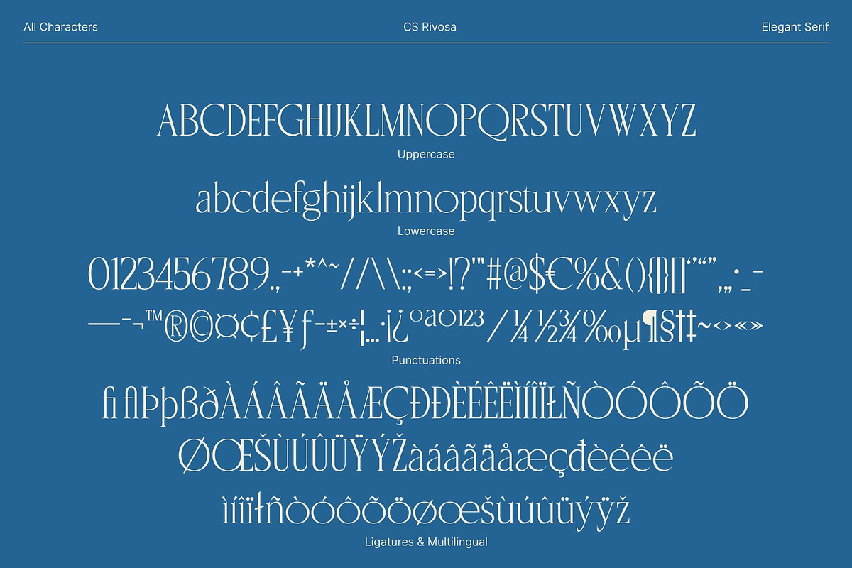 CS Rivosa – Elegant Serif Font, a Serif Font by Craft Supply Co. (Photo 8 of 8)