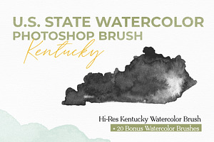 Kentucky US Watercolor PS Brush