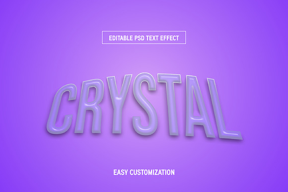 Glass Crystal 3D Text Effect preview 3