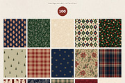 100 Elegant Christmas Backgrounds, a Background Graphic by PeDe Designs (Thumbnail 16 of 17)
