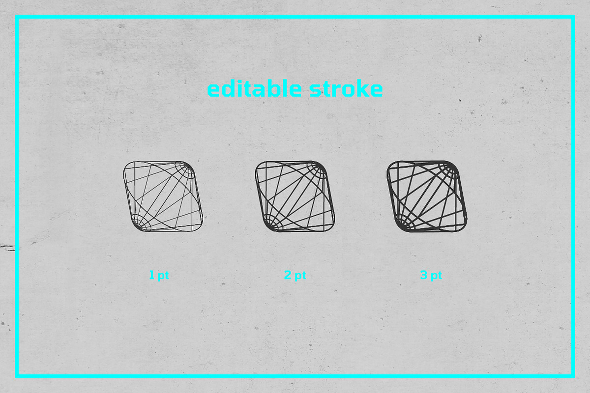 3D Wireframe Shapes | set 4, an Object Graphic by MaximGertsen (Photo 6 of 7)