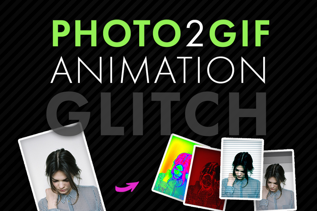 Photo2Gif Animation: Glitch, an Action Add-On by GothLab (Photo 1 of 5)