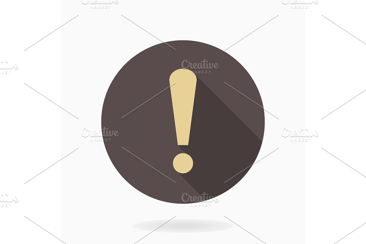 Fine Vector Exclamation Icon, a Texture Graphic by FineArtStudio (Photo 1 of 3)