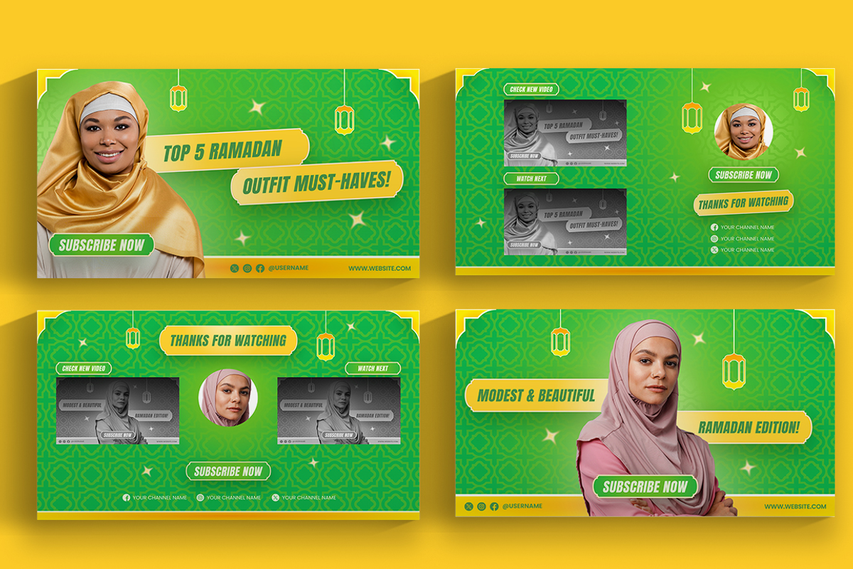 Ramadan Fashion Youtube & Canva, a Social Media Template by Lettha-Studio (Photo 4 of 5)