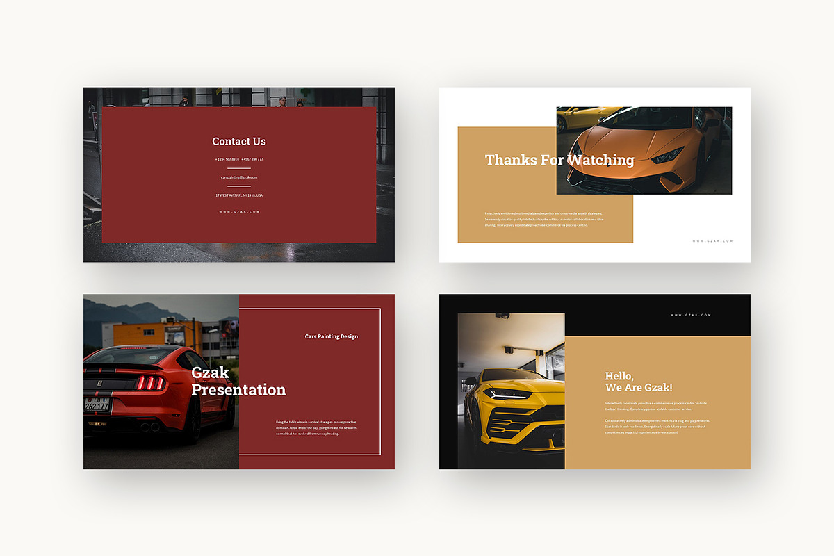 Gzak : Auto Detail Google Slides, a Presentation Template by Punkl Camp (Photo 9 of 16)