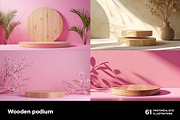 Wooden podiums. 61 images, a Decorative Illustration by Handmadefont (Thumbnail 12 of 14)