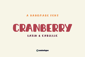Cranberry Handwritten Display Font, a Script Font by alpercakici