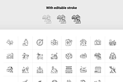 Travel line icon pack, an Outline Icon by Ragul Creates (Thumbnail 3 of 3)