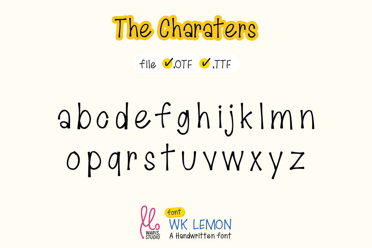 Lemon - Modern & Organic Handwritten, a Handwritten Font by Waris Studio (Photo 8 of 9)