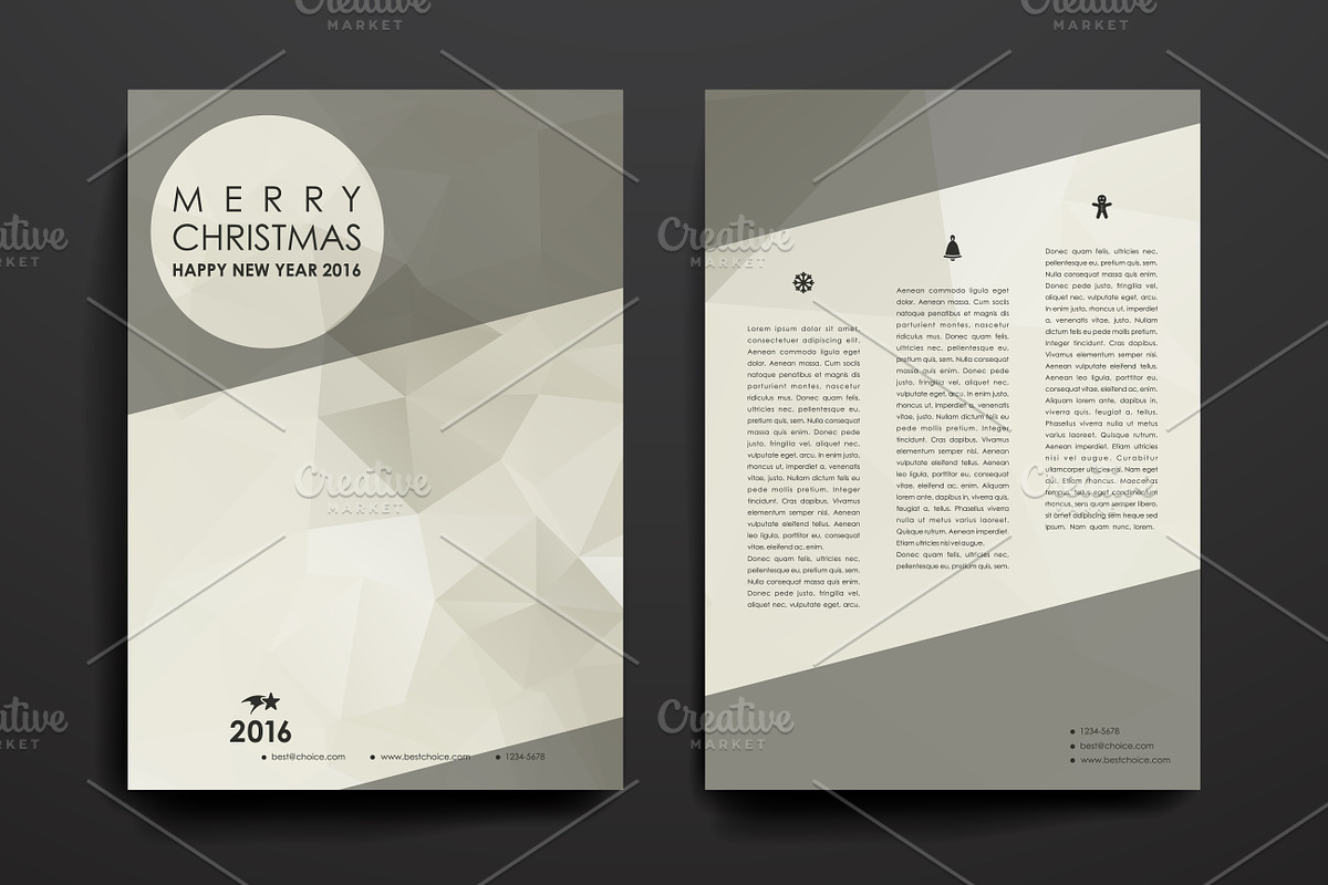 Merry Christmas Brochures, a Brochure Template by Palau (Photo 9 of 49)