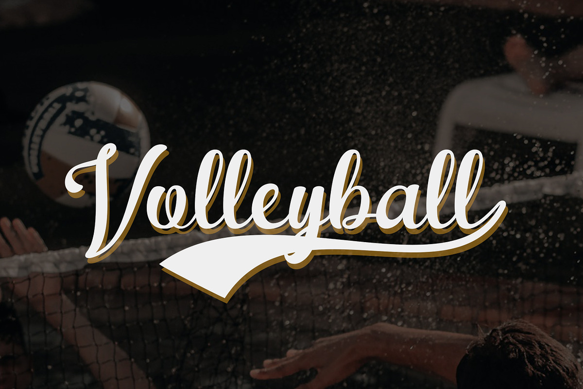 Garnesline - Sports Font, a Script Font by Flawless And Co (Photo 2 of 10)