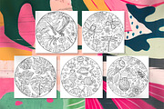 10 Circle Coloring Pages | Nature, an Animal Illustration by ChristinaDesigns (Thumbnail 4 of 7)