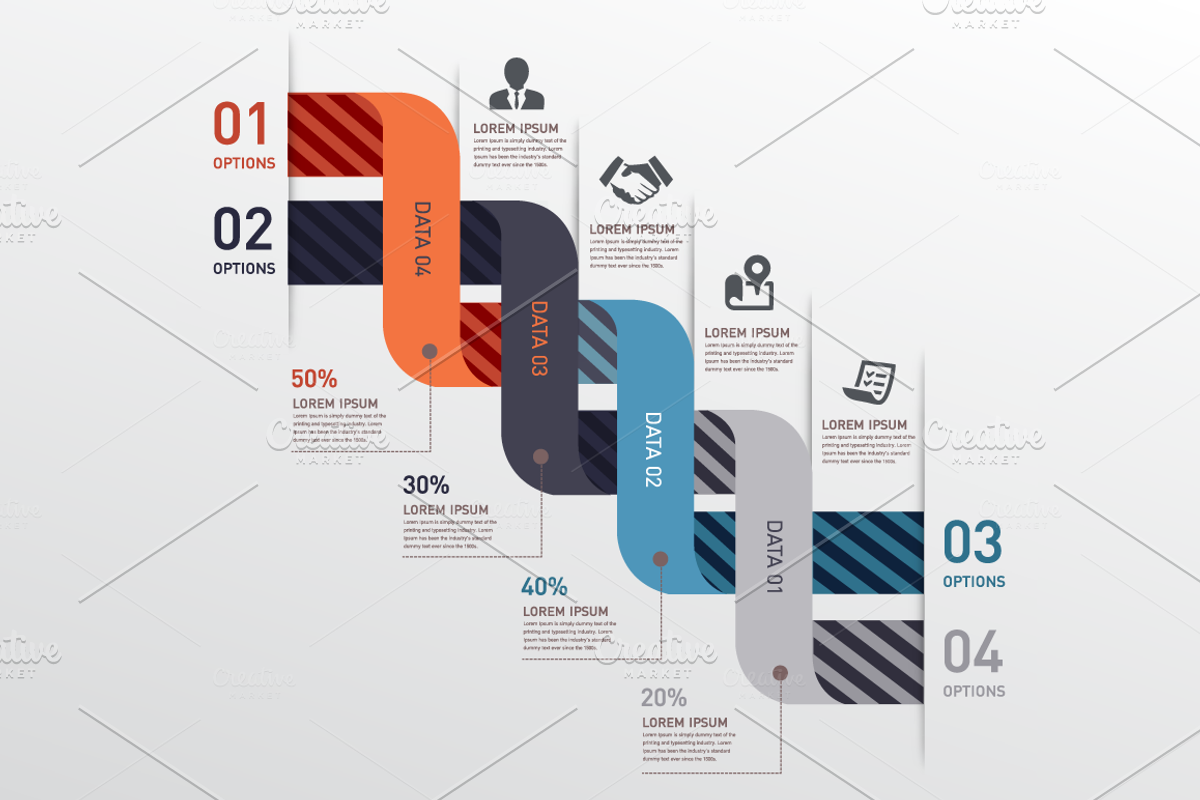 Vector Data Info Graphic