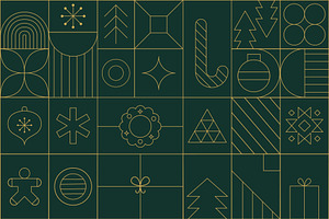 Christmas geometric background.