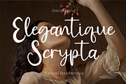 Elegantique Scrypta, a Handwritten Font by Indotype Foundry (Thumbnail 1 of 10)