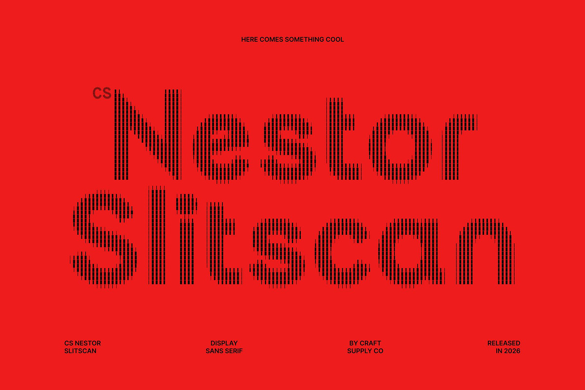 CS Nestor Slitscan, a Sans Serif Font by Craft Supply Co. (Photo 1 of 8)