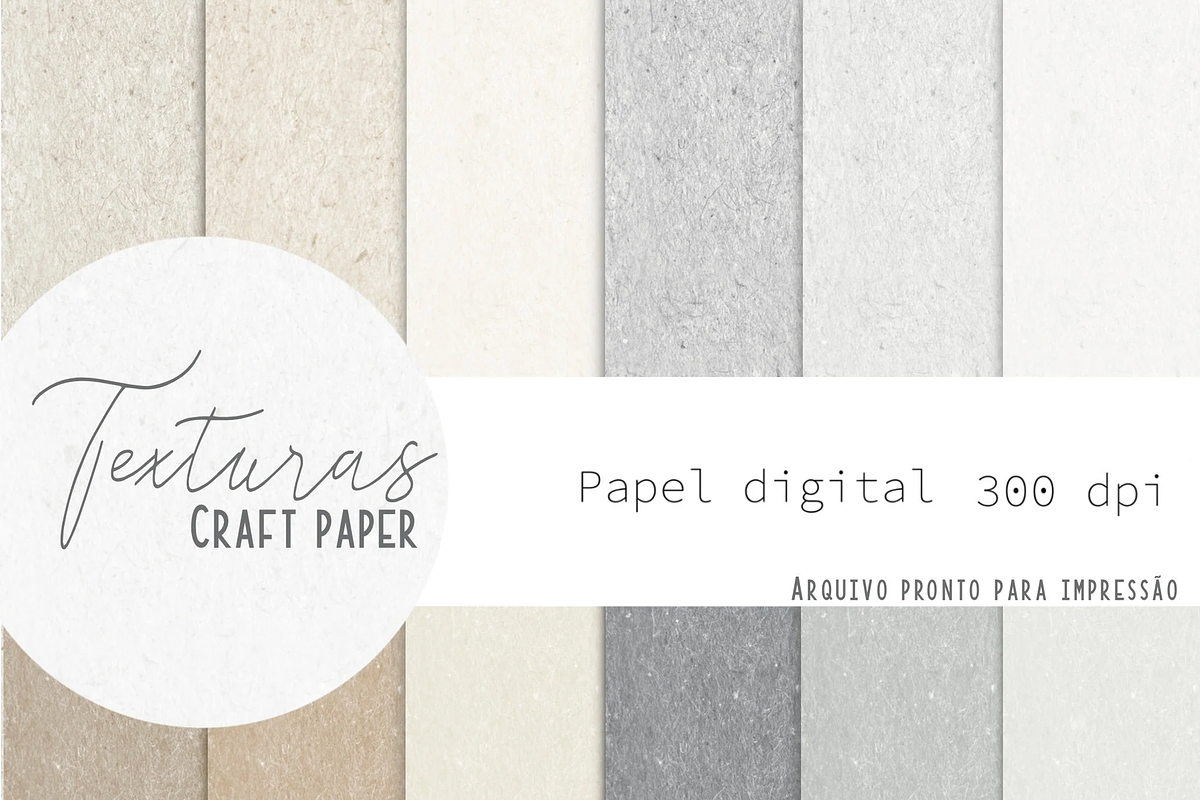 Digital Paper - Craft Papers, an Illustration by Lolytop Studio (Photo 1 of 3)