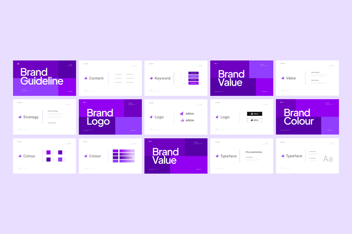Creative brand guidelines template, a Branding & Logo Template by thedesignsource