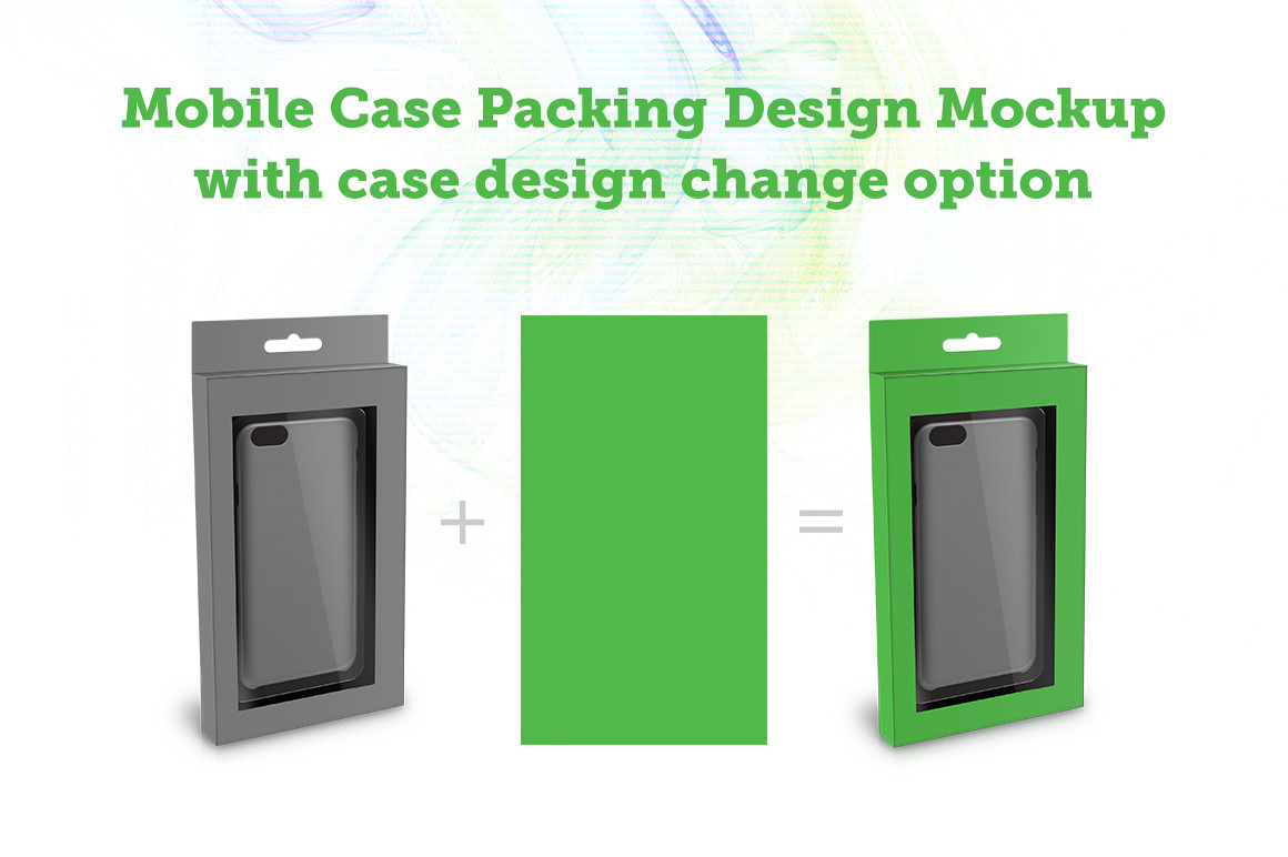 Mobile Case Packing Design Mockup, a Packaging Mockup by VecRas