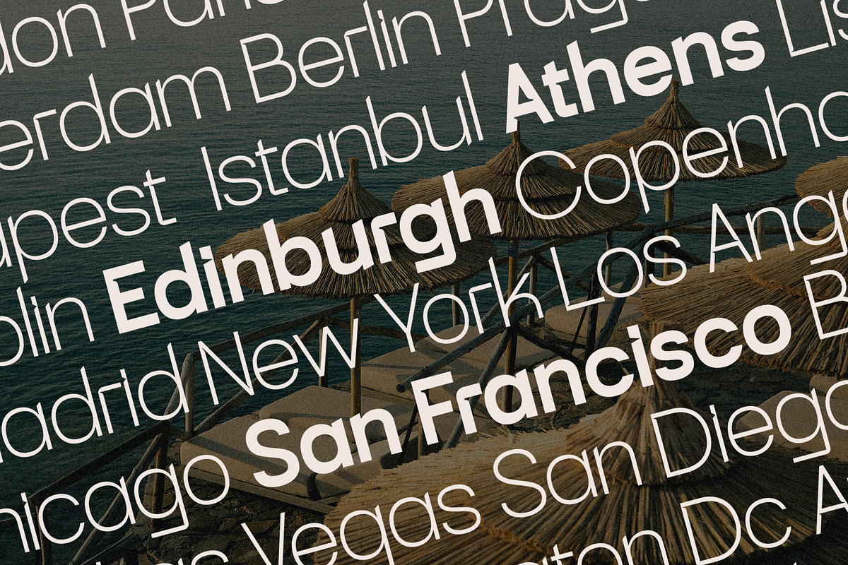 SLTF Skyling - Geometric Typeface, a Sans Serif Font by SilverStag Type Foundry (Photo 23 of 25)