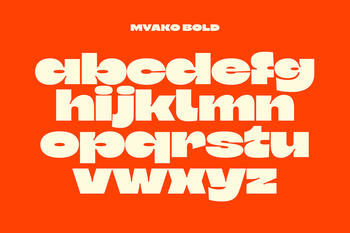 Myako - Bold Inktrap Font, a Sans Serif Font by limitype (Photo 8 of 12)