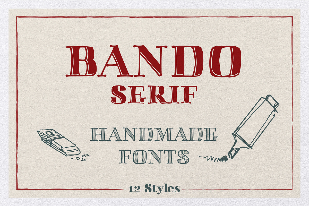 Bando Serif, a Serif Font by K:O\Fonts (Photo 1 of 4)