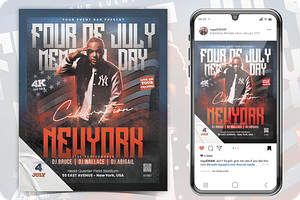 Independence Day Event Flyer, a Flyer Template by regalDRAW