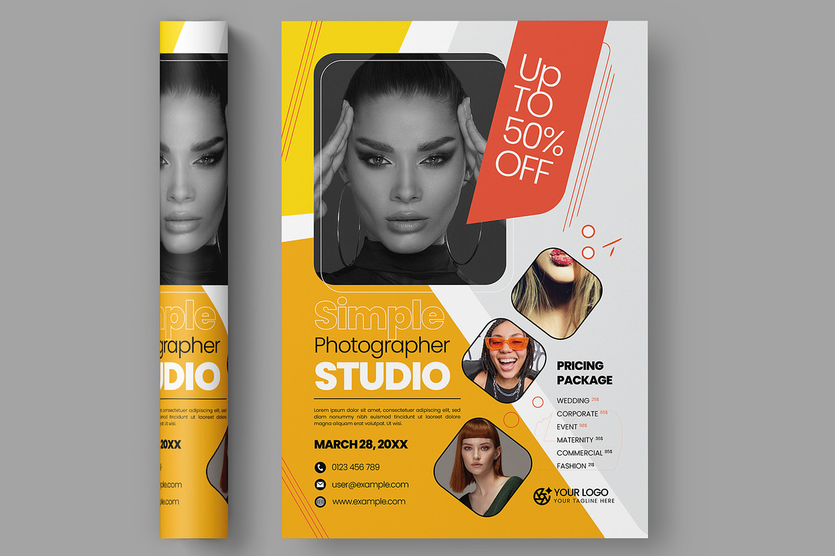 Photography Studio Flyer, a Flyer Template by ContestDesign (Photo 4 of 4)