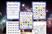 Outer Space Bingo Printable, a Print Template by Graphicsnext (Thumbnail 3 of 4)