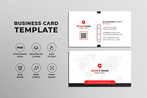 Corporate Business Card, a Business Card Template by Saman Osama