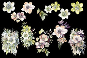 Christmas & Winter Floral collection, a Decorative Illustration by ElenazlataArt (Thumbnail 3 of 4)