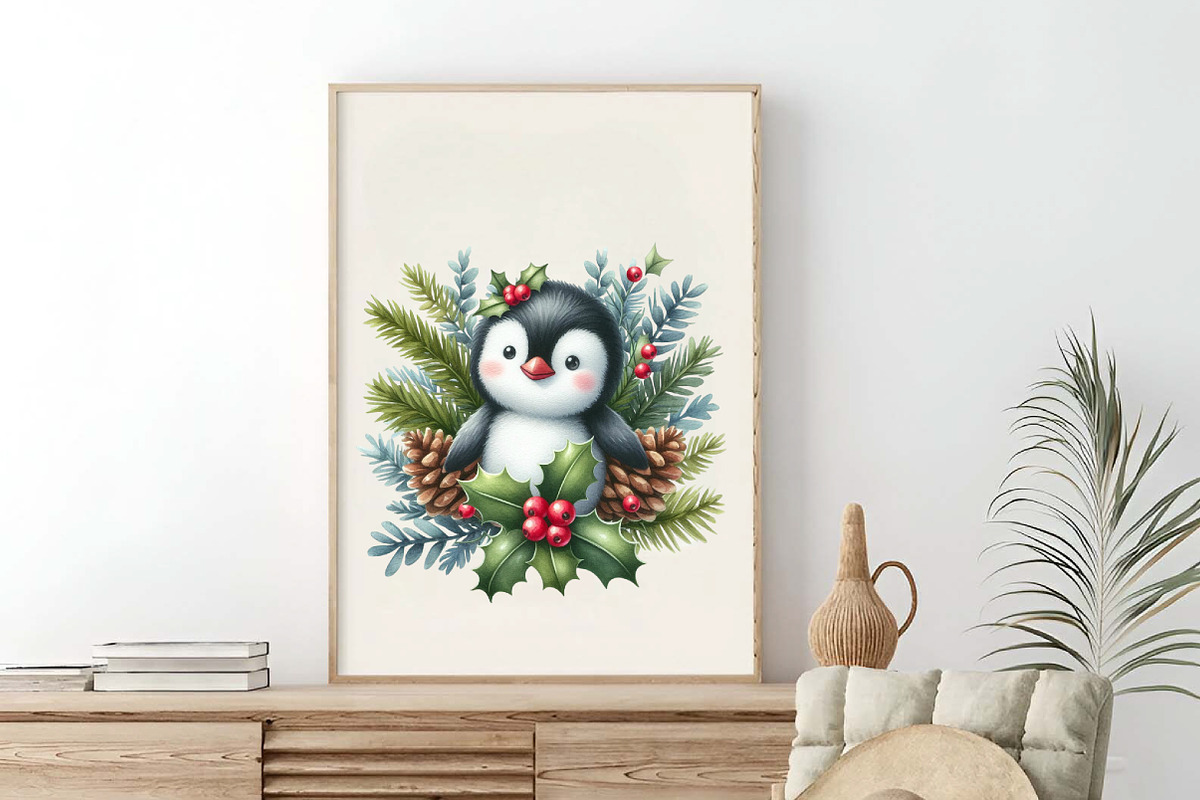 Christmas Penguin Winter Penguin PNG, an Illustration by SinaCreation (Photo 4 of 7)
