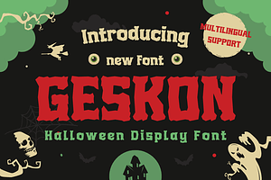 Geskon, a Font by twinstd