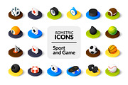 Isometric icons - Sport and Game, an Icon by sidmaydesign (Thumbnail 1 of 3)