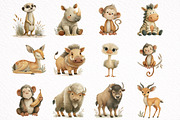 Safari Baby Animals Clipart, an Illustration by DreamArtGraphic (Thumbnail 7 of 8)