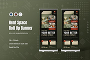 Rent Space Roll Up Banner, a Print Template by Fannan Studio (Thumbnail 1 of 2)