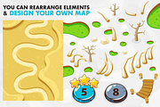 Game Level Map with 5 Worlds, an Illustration by wowu (Thumbnail 7 of 7)