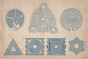 42 Hand Drawn Mazes