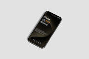 iPhone 15 Pro Mockup, an iPhone Mockup by Jestdio (Thumbnail 6 of 14)