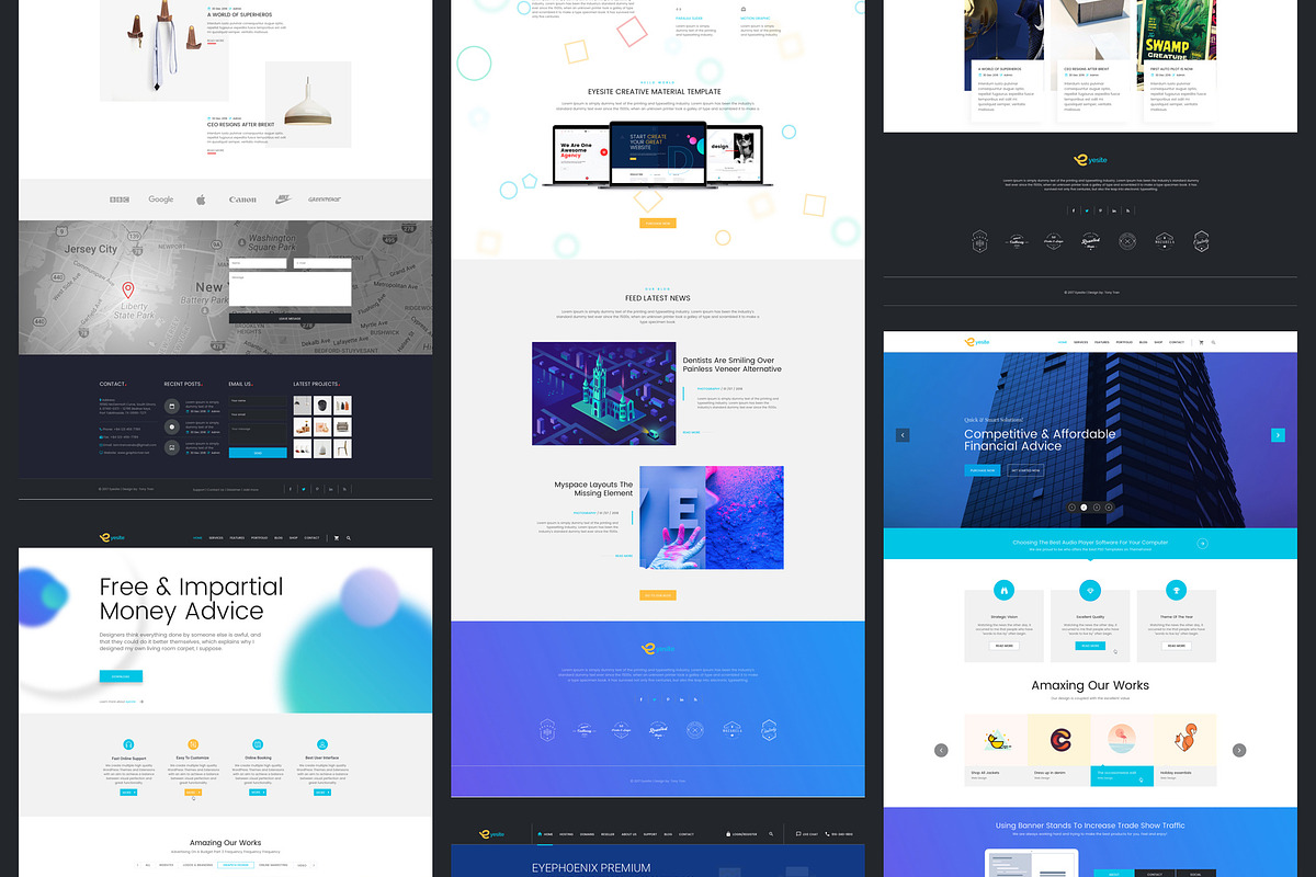Multi-Prupose Sketch Template UI Kit, an UI Kit Template by App for Mobile & Website (Photo 9 of 21)
