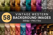 Vintage Western Digital Backgrounds, a Background Graphic by Godserv Designs (Thumbnail 2 of 12)