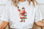 African American Santa Claus Clipart, an Illustration by CraftArtStudio (Thumbnail 4 of 6)