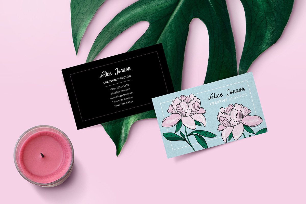 Botanical Business Card, a Business Card Template by land art (Photo 3 of 3)